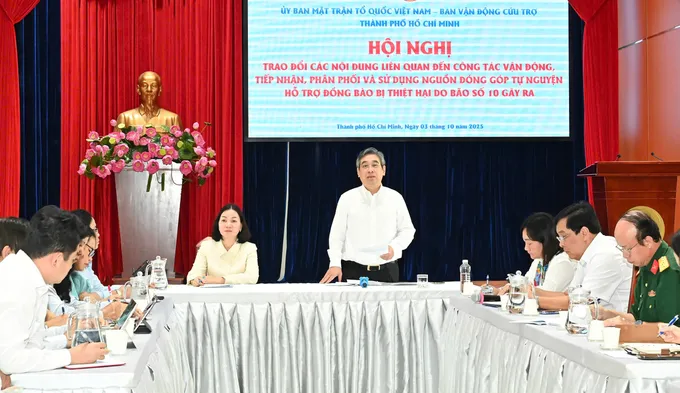 TPHCM khẩn trương hỗ trợ đồng bào bị ảnh hưởng bão số 10