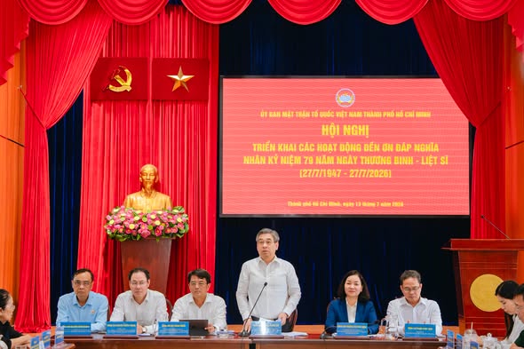 TP.HỒ CHÍ MINH TRIỂN KHAI CÁC HOẠT ĐỘNG ĐỀN ƠN ĐÁP NGHĨA NHÂN KỶ NIỆM 79 NĂM NGÀY THƯƠNG BINH LIỆT SĨ (27/7/1947 - 27/7/2026)